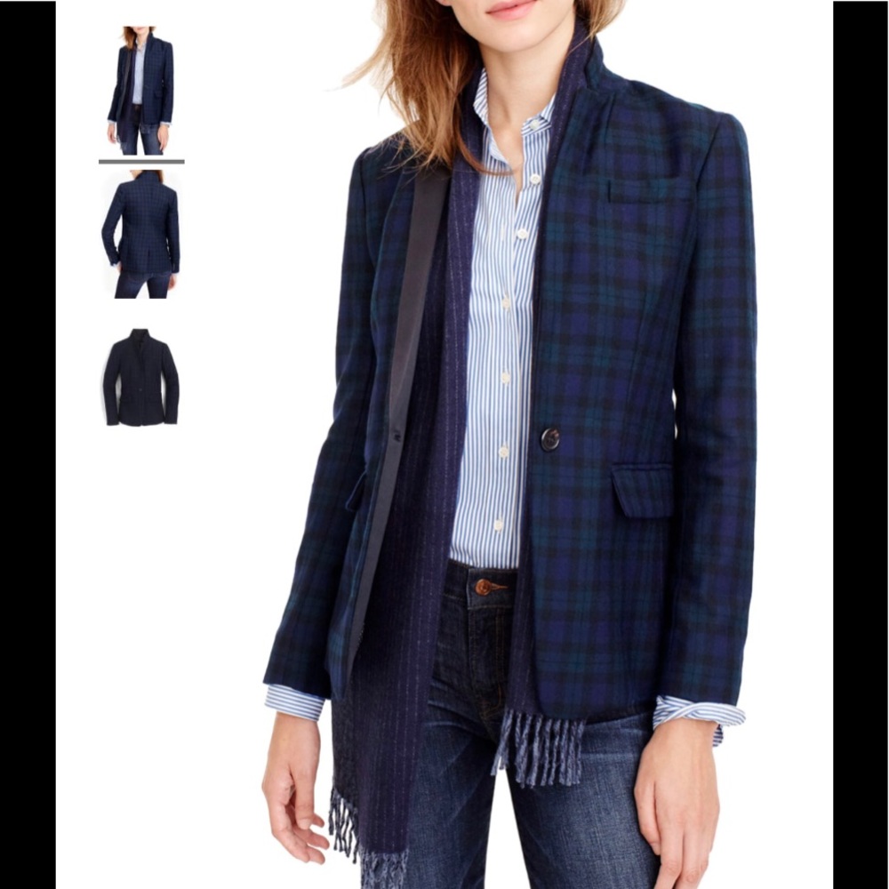 jCrew Regent Blazer in watch plaid wool